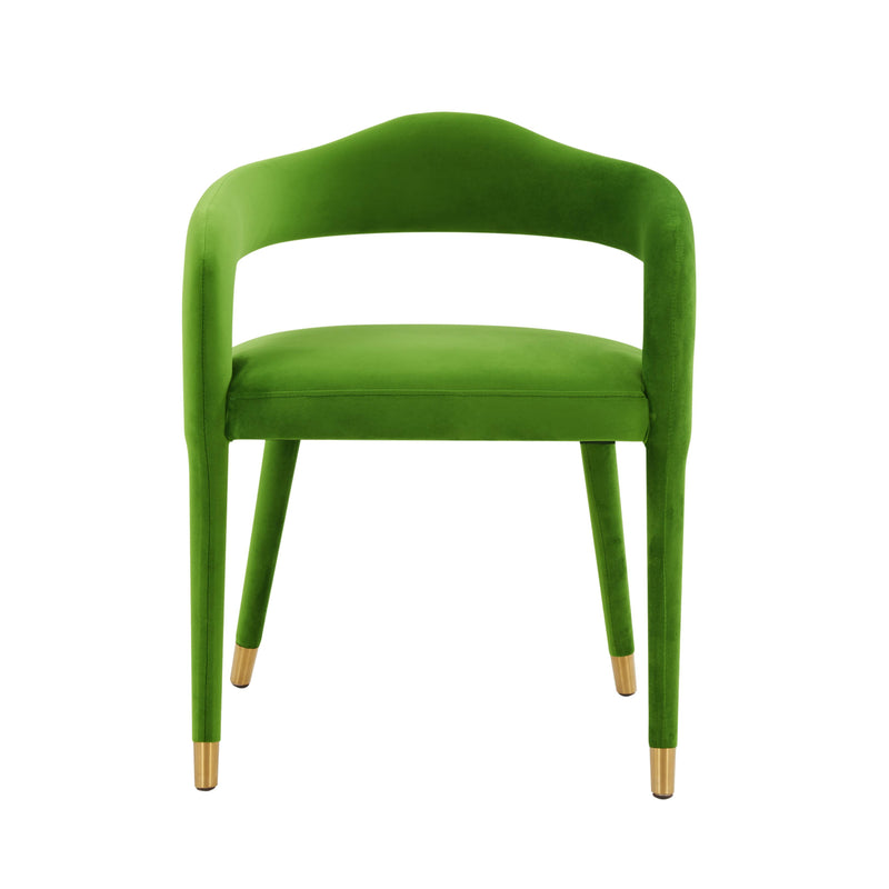 Lucia Green Velvet Dining Chair