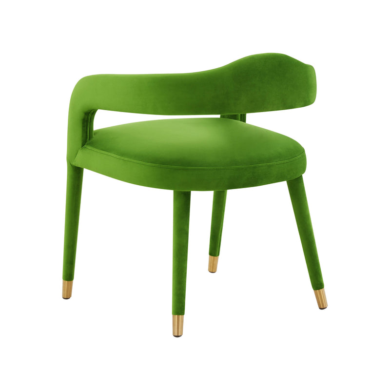 Lucia Green Velvet Dining Chair