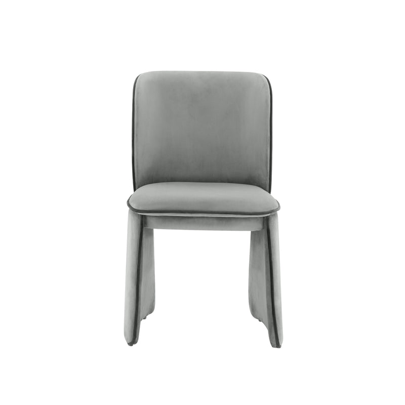 Kinsley Grey Velvet Dining Chair