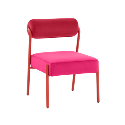 Jolene Hot Pink Velvet Dining Chair