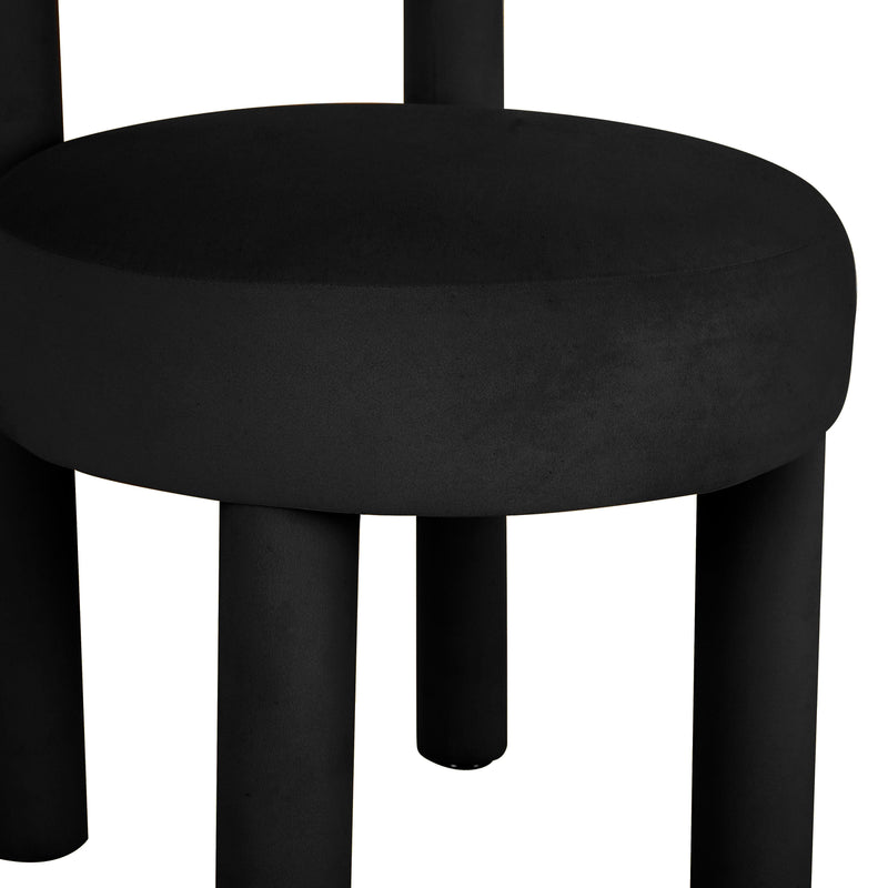 Carmel Black Velvet Dining Chair