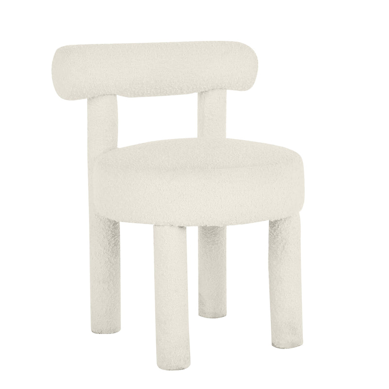 Carmel Cream Performance Boucle Dining Chair