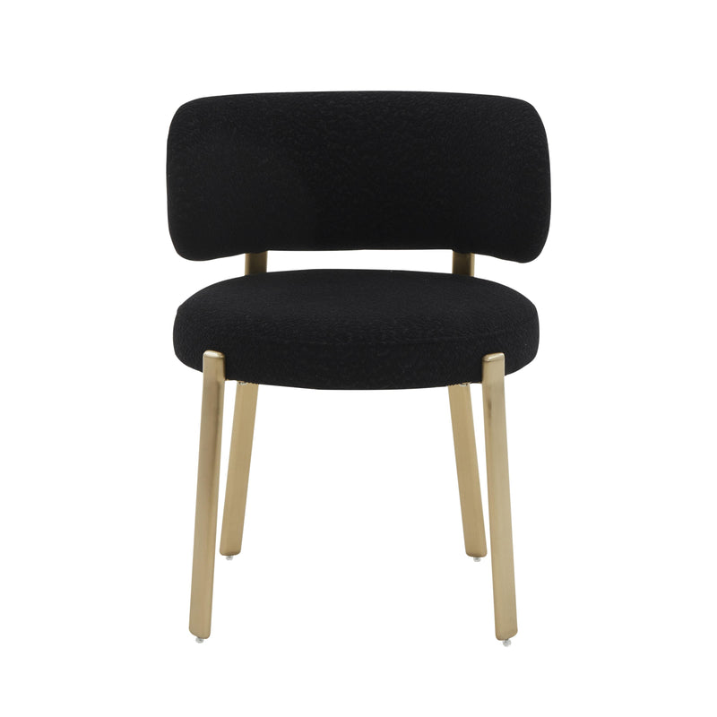 Margaret Black Performance Boucle Dining Chair