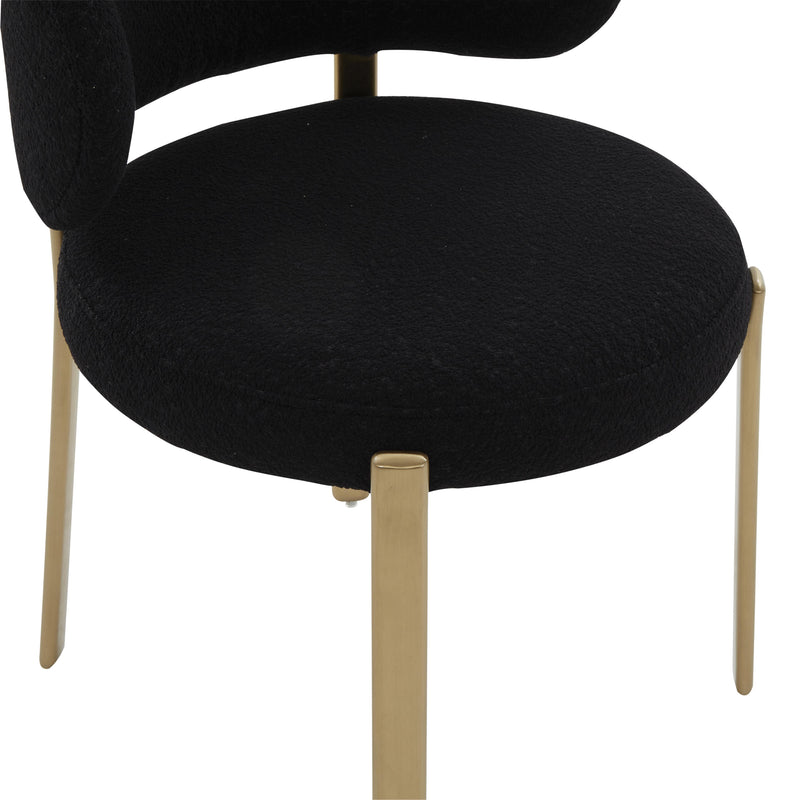 Margaret Black Performance Boucle Dining Chair