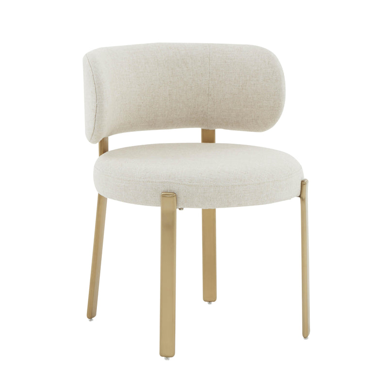 Margaret Cream Performance Linen Dining Chair