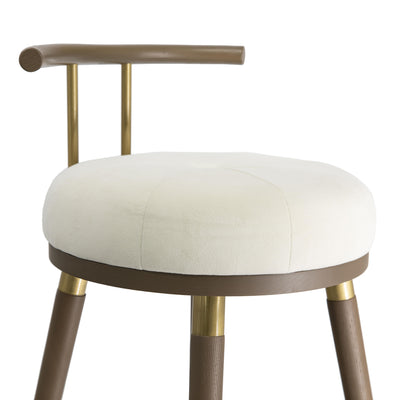 Juniper Cream Velvet Barstool