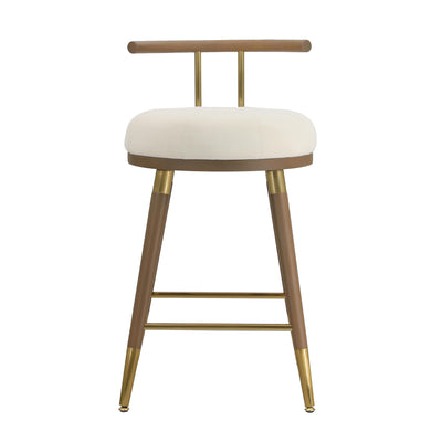 Juniper Cream Velvet Counter Stool