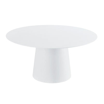 Pauline White Ash 62" Round Dining Table