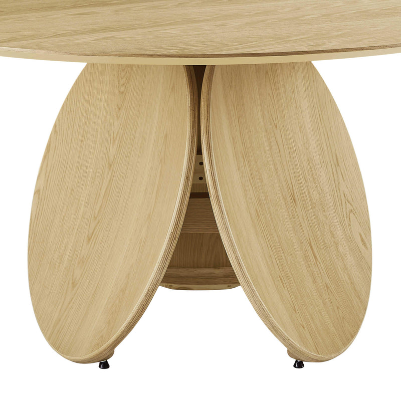 Emil Natural Oak Round Dining Table