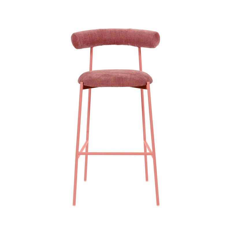 Liliana Mauve Performance Velvet Bar Stool