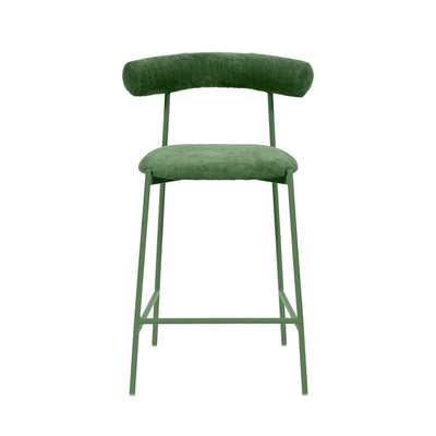 Liliana Forest Green Performance Velvet Counter Stool