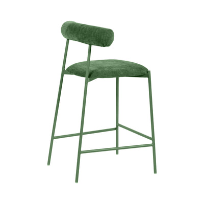 Liliana Forest Green Performance Velvet Counter Stool