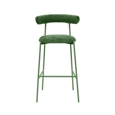 Liliana Forest Green Performance Velvet Bar Stool