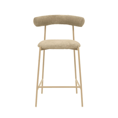 Liliana Taupe Performance Velvet Counter Stool