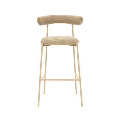 Liliana Taupe Performance Velvet Bar Stool