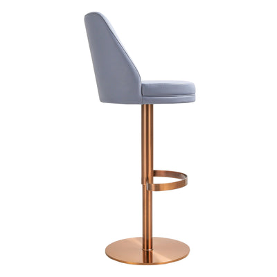 Maven Lavender Mist and Rose Gold Adjustable Swivel Stool