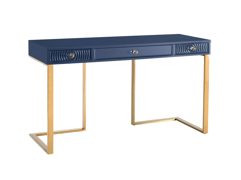 Janie Blue Lacquer Desk