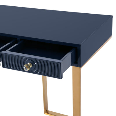 Janie Blue Lacquer Desk