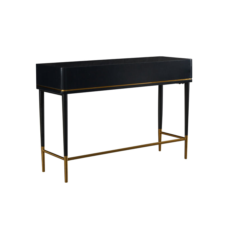 Mariah Two Drawer Black Desk