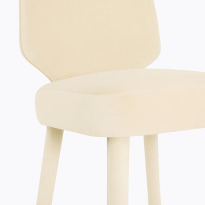 Athena Cream Velvet Bar Stool