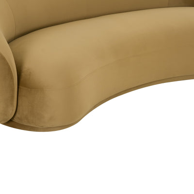 Kendall Cognac Velvet Sofa