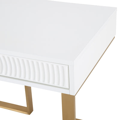 Janie White Lacquer Side Table