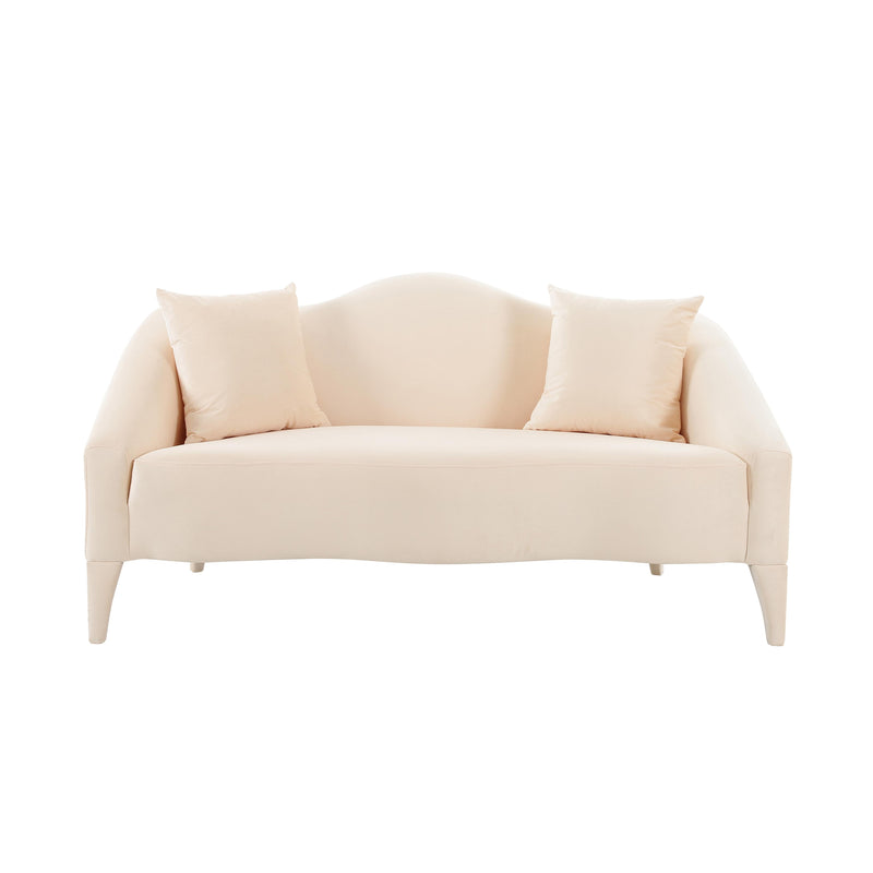 Naya Peche Velvet Loveseat