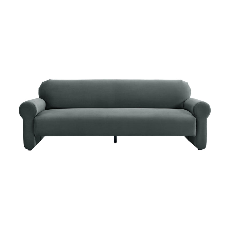 Keelee Grey 84 Inch Velvet Sofa