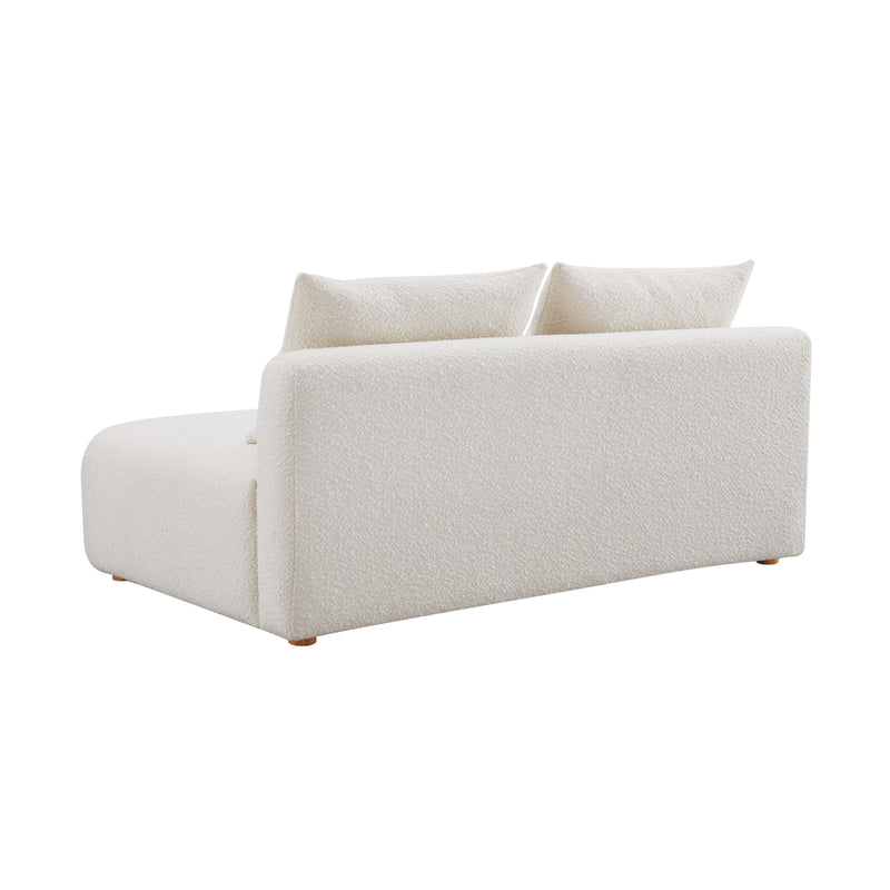 Hangover Cream Boucle Modular Loveseat