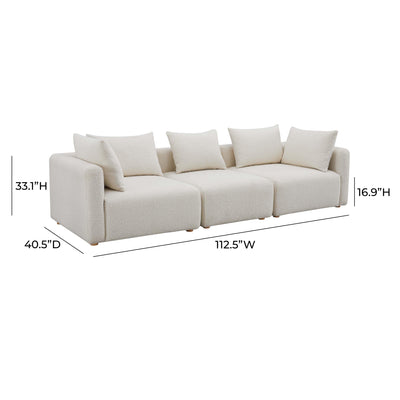 Hangover Cream Boucle Sofa