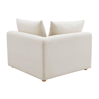 Hangover Cream Linen Modular Corner Chair