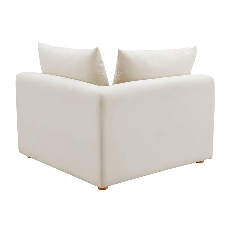 Hangover Cream Linen Modular Corner Chair