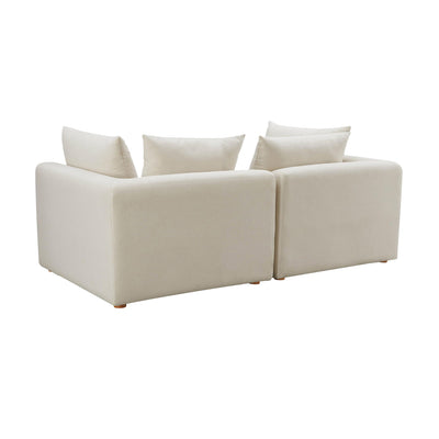 Hangover Cream Performance Linen Loveseat