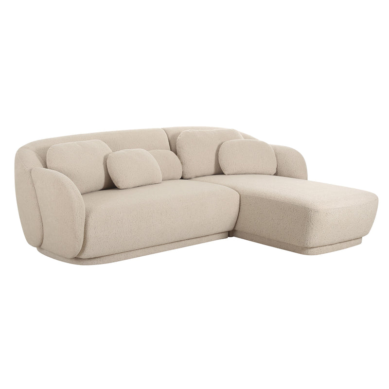 Misty Cream Boucle RAF Sectional - SOFA Set