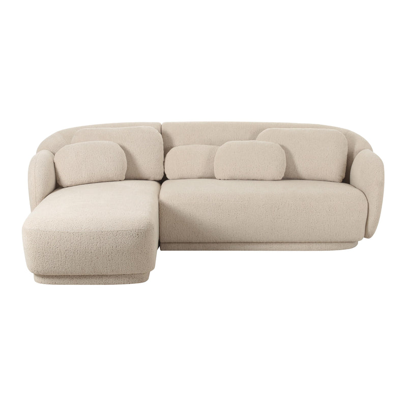 Misty Cream Boucle LAF Sectional - SOFA Set