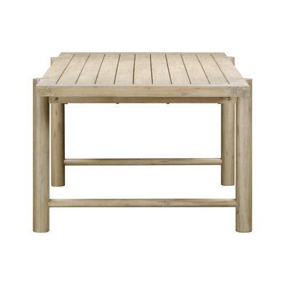 Gata Light Teak Outdoor Rectangular Dining Table