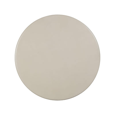 Fern Beige Textured Faux Plaster Concrete Indoor / Outdoor Round Dining Table