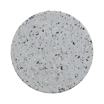 Clover Faux Terrazzo Indoor / Outdoor Round Side Table