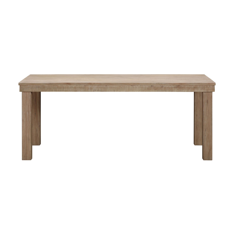 Cassie Natural 75 Inch Rectangular Outdoor Dining Table