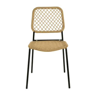 Lucy Natural Dyed Cord Outdoor Dining Chair