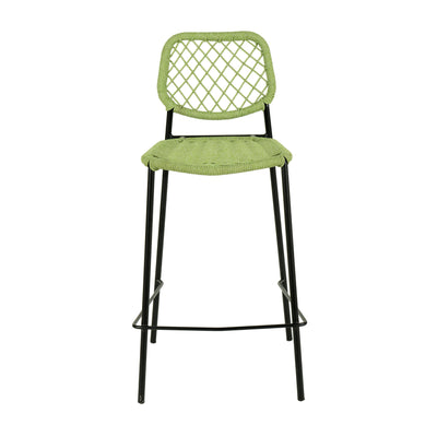 Lucy Green Dyed Cord Outdoor Counter Stool