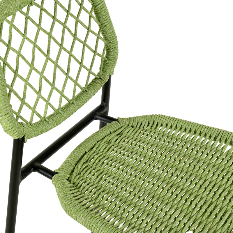 Lucy Green Dyed Cord Outdoor Counter Stool