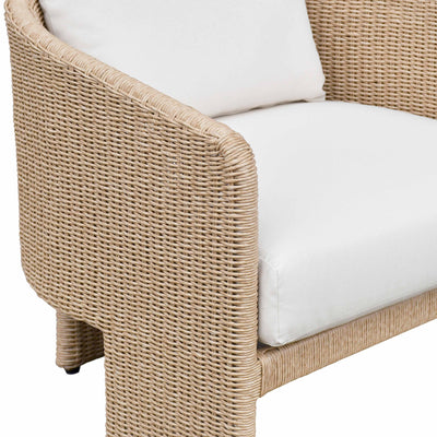 Alexa Cream Performance Fabric Outdoor Armchair