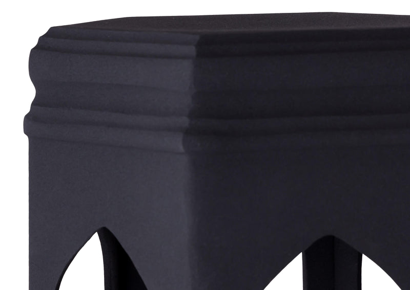 Fes Black Textured Side Table