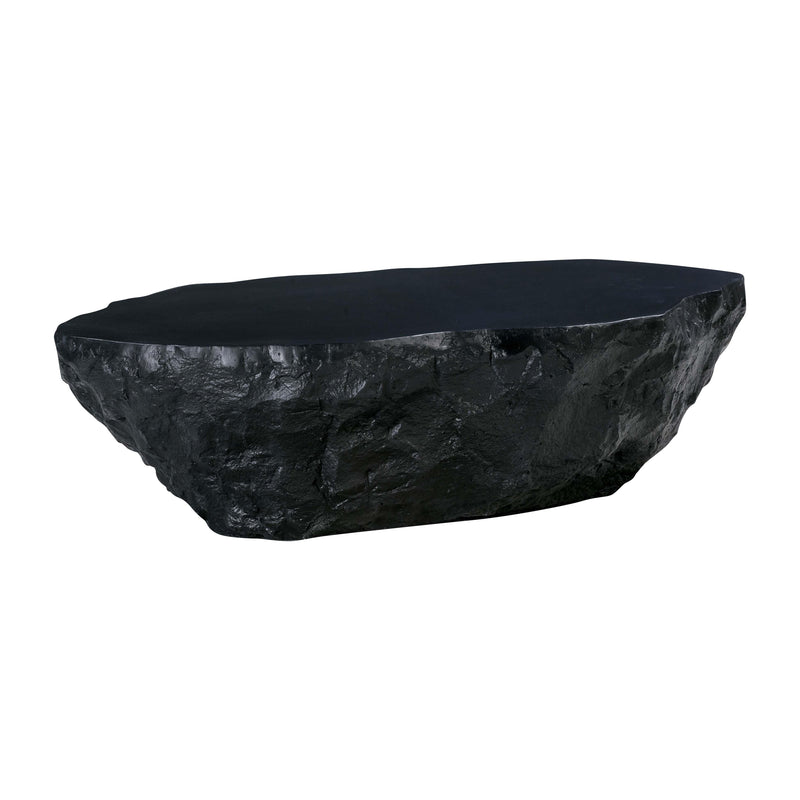 Crag Black Concrete Coffee Table