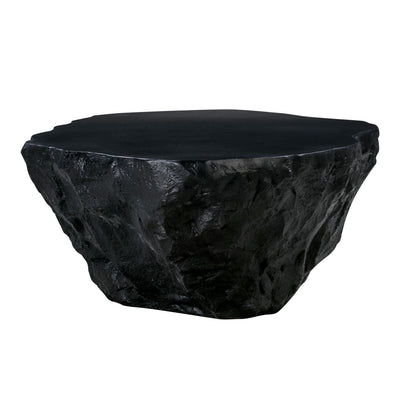 Crag Black Concrete Coffee Table