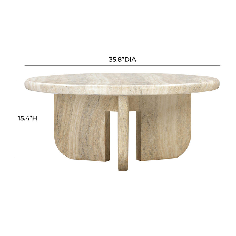 "Patrizia Concrete Round Coffee Table "