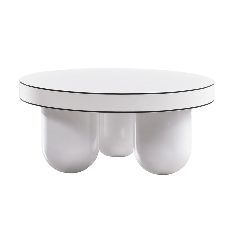 Jasper White Glossy Coffee Table