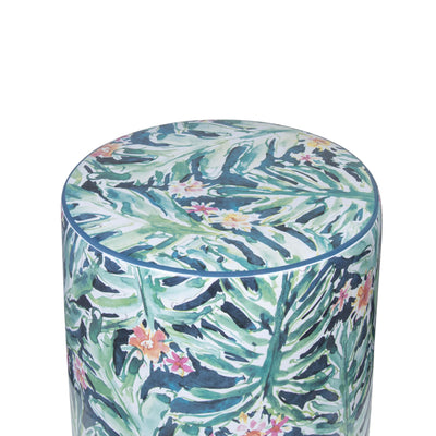 Taurus Ceramic Stool in Garden Print