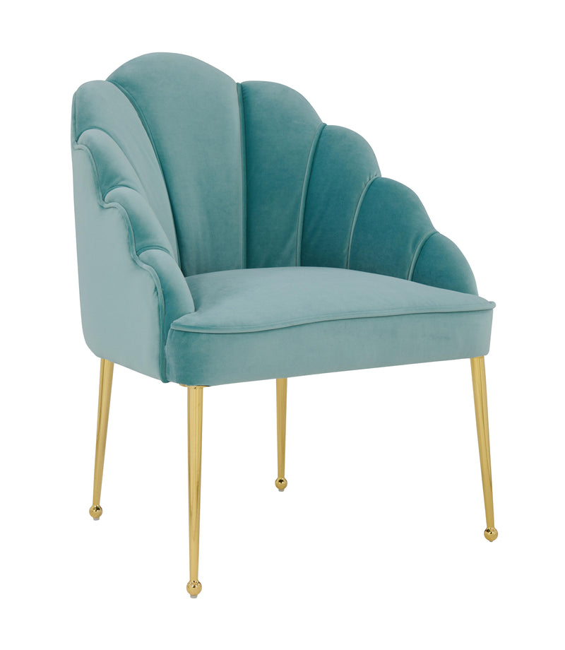 Daisy Petite Sea Blue Velvet Chair